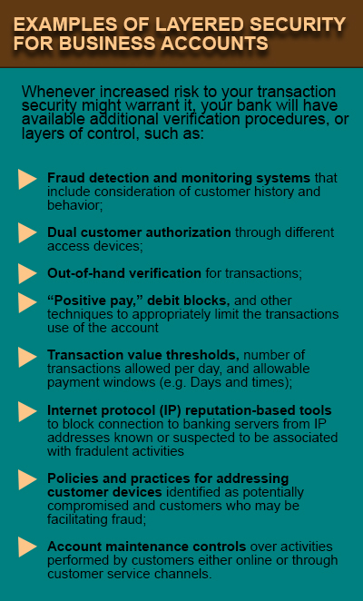 Risk Assessment Layered Security Ynb The Bank That Makes Things Happen Ffiec Authentication Guidance Risk Assessment Template